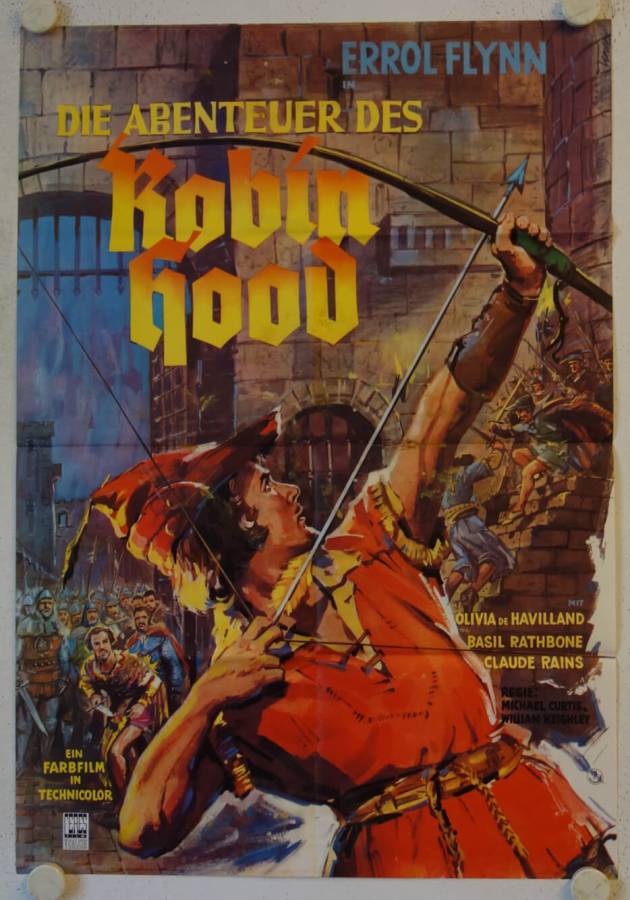 The Adventures of Robin Hood re-release german movie poster